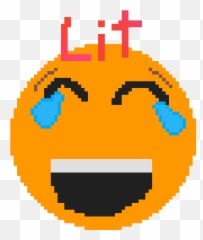 Hd Lit Emoji - Moon Drawing Pixel,Its Lit Emoji