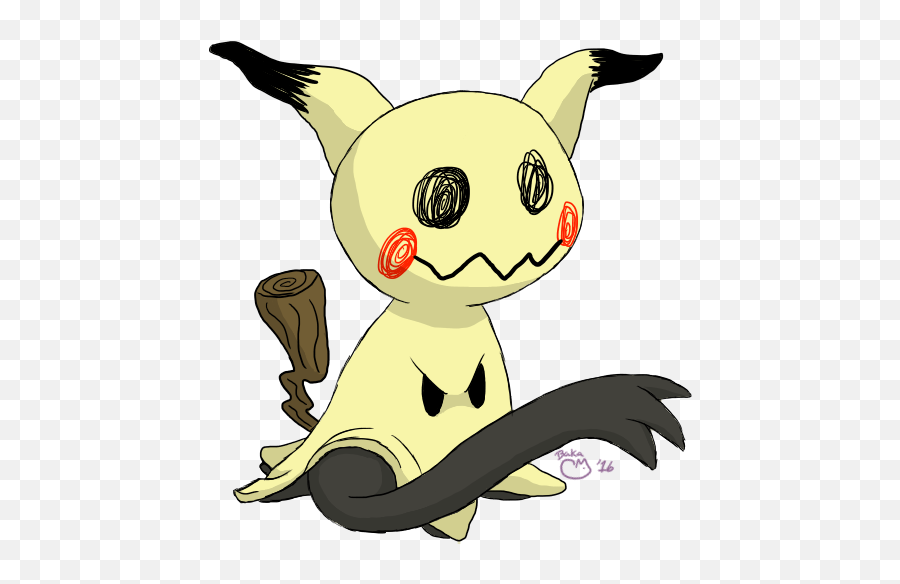 Mimikyu Mad Sticker By Bakasnowbunny - Fur Affinity Dot Net Emoji,Furry Angry Emoticon