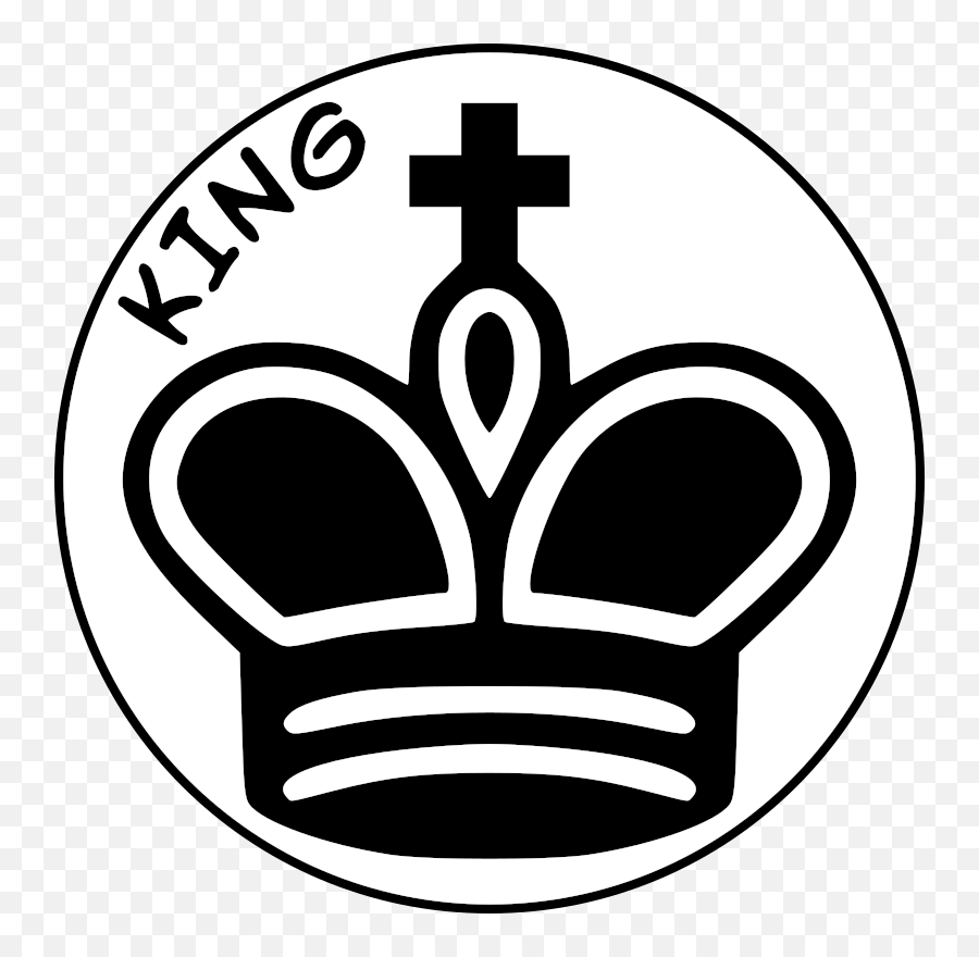 Line Art Monochrome Photography Symbol - Chess King Symbol Png Emoji,Chess Emoji