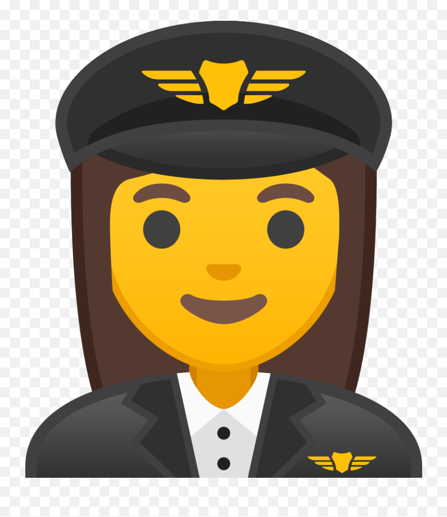 Icono Mujer Piloto Gratis De Noto Emoji People Profession,Ropa De Emojis De Mujer