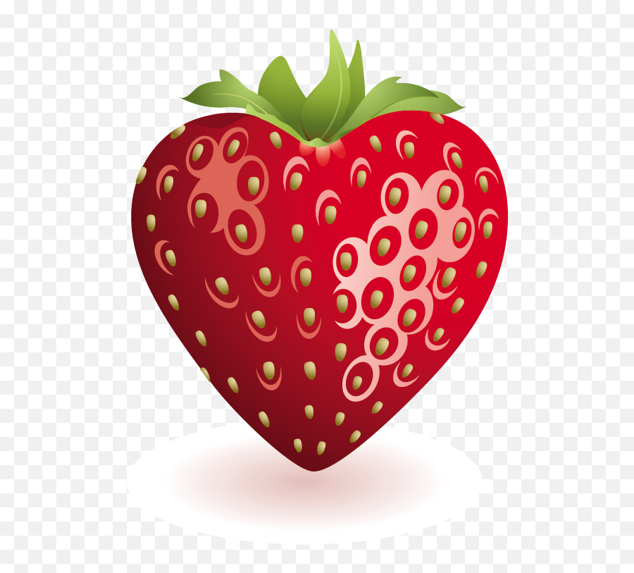 Download Strawberry Heart Png Transparent Background Image - Strawberry Heart Clipart Emoji,Heart Shape Emoji