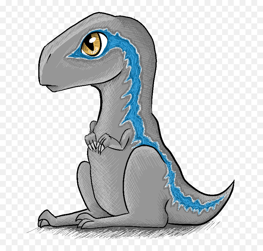 Png Free Library Velociraptor Deinonychus Child Robot Emoji,Emotion Drawing Robot