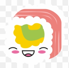 Laughing Kawaii Emoticon Sushi Icon - Transparent Png U0026 Svg Kawaii Transparent Sushi Png Emoji,Burrito Emoji
