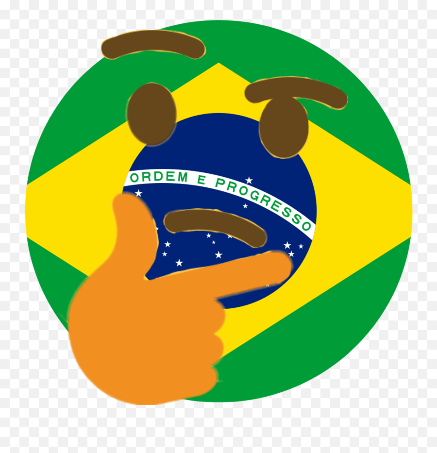 Thinkbr - Discord Emoji Brazil Flag,Thinking Emoji Keyboard