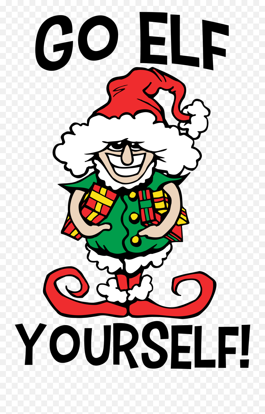Go Elf Yourself Funny Christmas T - Shirt Teeshirtpalace Emoji,Black Elf Emoji