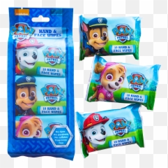 Paw Patrol Hand Face Wipes 10s - Paw Patrol Wipes Emoji,Single Paw Emoji