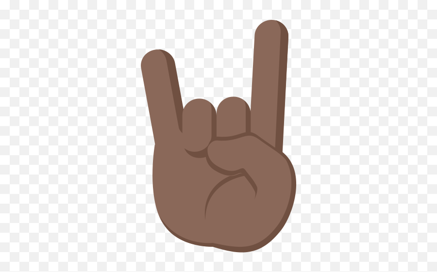 Sign Of The Horns Dark Skin Tone Emoji Images Download,Emoji List Victory