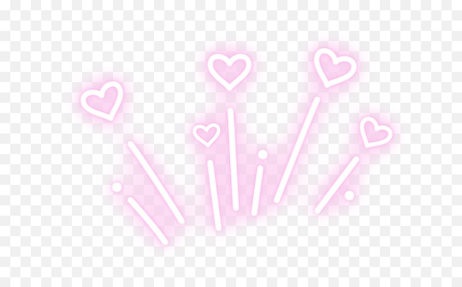 Freetoeditlove Heart Neon Sparkling Starlight Fantasy Emoji,Heart Sparkle Emoji