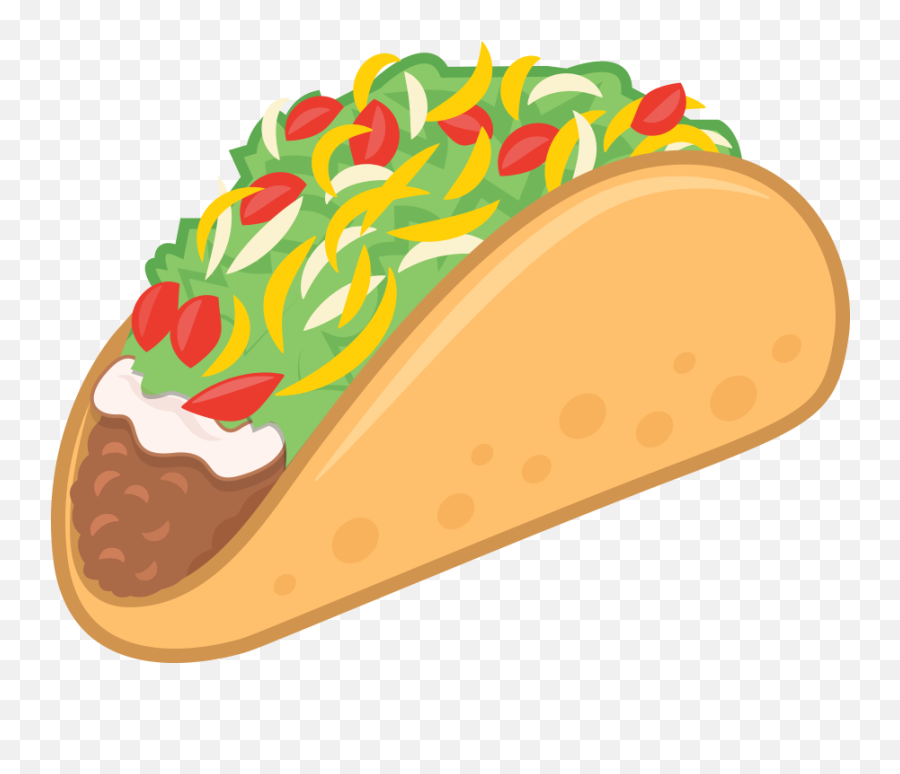 Download Taco Mexican Food Taco Emoji Vector Illustration - Taco Clip Art Transparent,Food Emoji