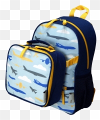 Lunchbox Clipart Lunch Bag Lunchbox - Kids Backpack With Lunch Box Emoji,Emoji Backpack With Lunchbox