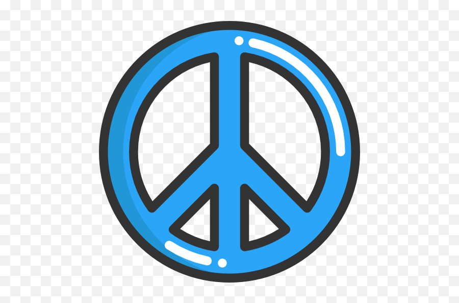 Love Hippie Peace Loving Pacifism Shapes And Symbols Icon - Free Layered Peace Sign Svg Emoji,Peace Sign Emoticon For Facebook