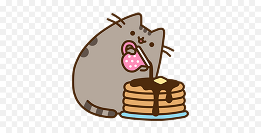 Download Food Dessert Kitten Pusheen - Cat Pusheen Eating Emoji,Pusheen The Cat Emoji
