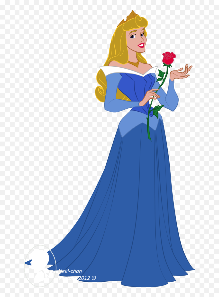 Gown Clipart El Vestido - Princesa Aurora Vestido Azul Png Sleeping Beauty Blue Dress Clipart Emoji,Emoji Blitz Teclado