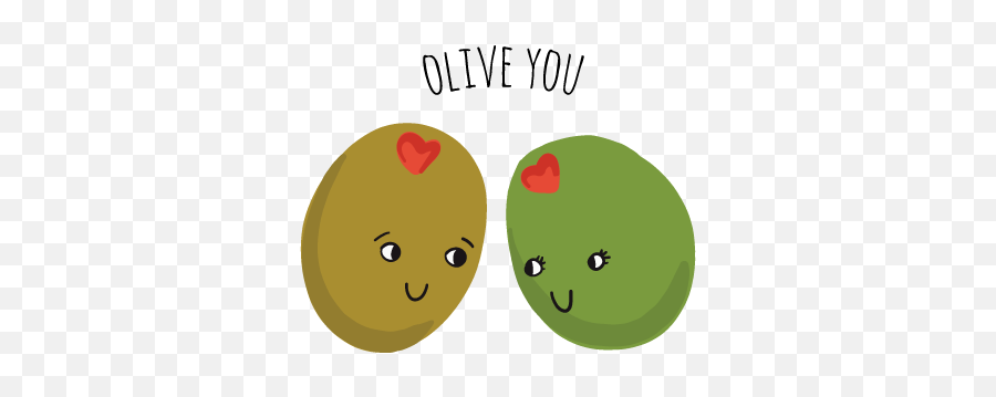 Food Love Sticker Pack By Flo Leung - Happy Emoji,Olive Emoji