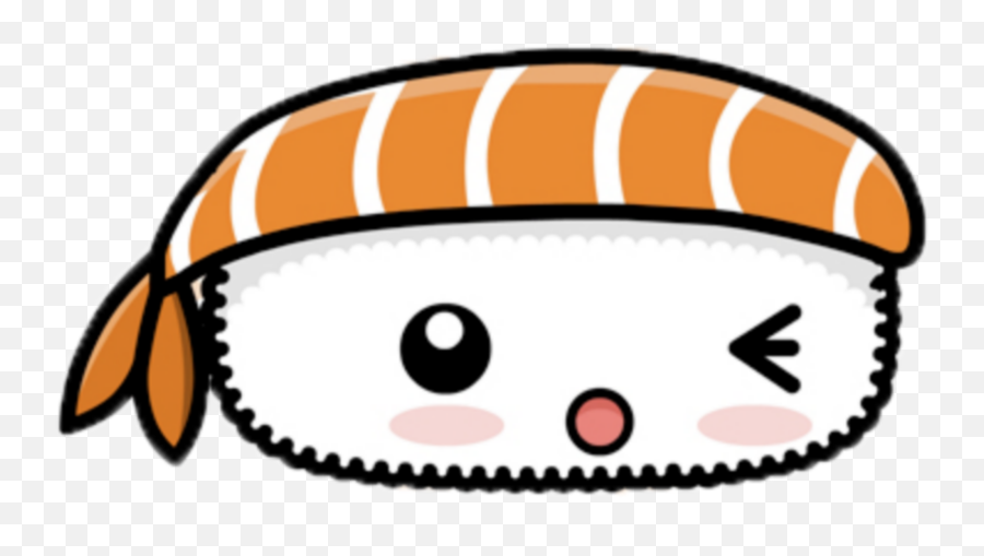 Kawaii Fish Pirate Face Eyes Sticker By Kawaii - Cute Sushi Drawing Emoji,Fish Face Emoji