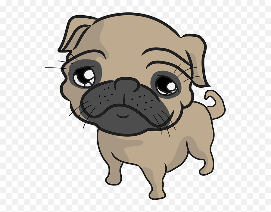 Clipart Dog Pug Clipart Dog Pug Transparent Free For - Cartoon Chug Dog Emoji,Pug Emojis