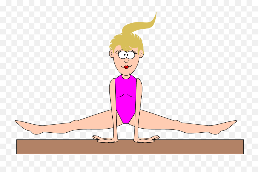Moving Clipart Gymnast Moving Gymnast Transparent Free For - Gymnastics Girl Cartoon Download Emoji,Handstand Emoji