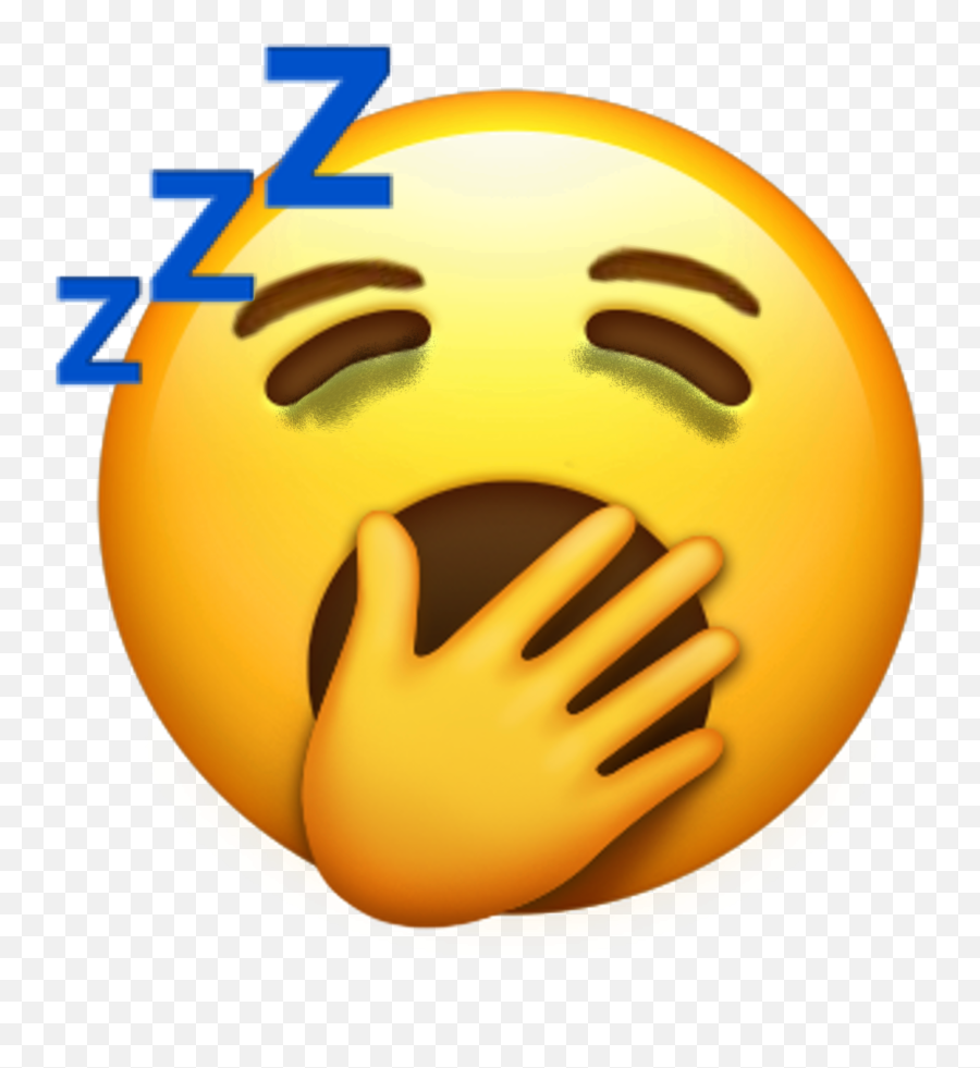 Emoji Sleep Sleeping Sleepy Sticker - Tired Emoji,Emoticon For Yawn
