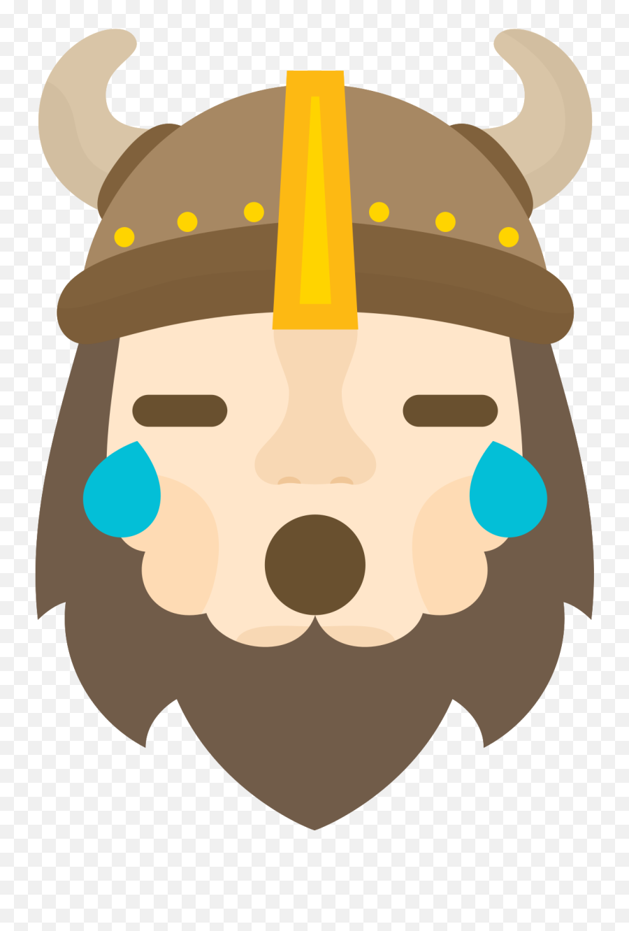 Free Emoji Viking Cry Png With Transparent Background - Viking Emoji Png,Crying Emoji Transparent Background