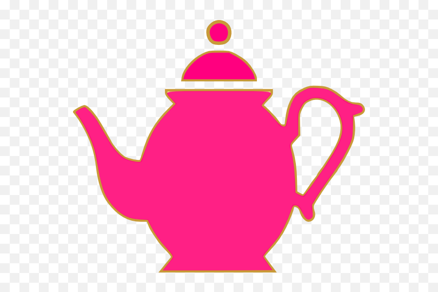 Pink And Green Teapot Clipart 2 - Tea Kettle Clipart Emoji,Teapot Emoji