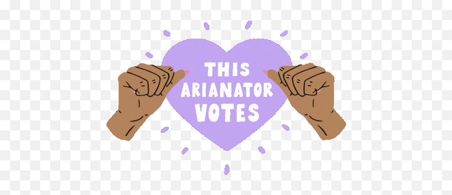 This Arianator Votes Ariana Grande Gif - Sharing Emoji,Ariana Grande Emotions Letra