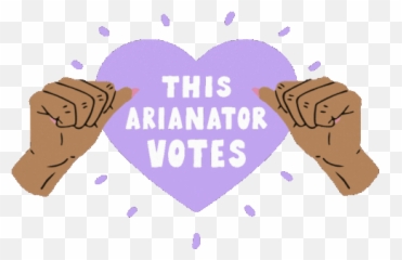 This Arianator Votes Ariana Grande Gif - Sharing Emoji,Ariana Grande Emotions Letra