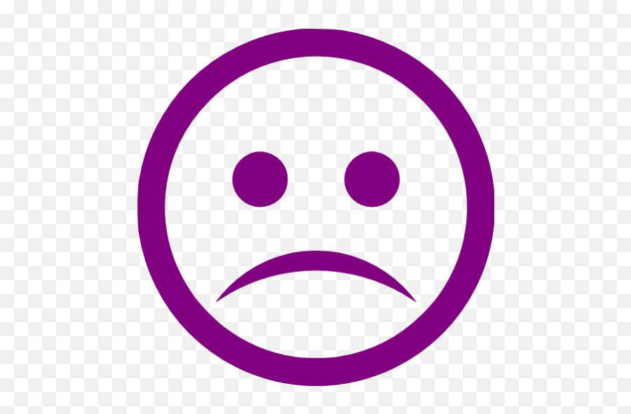 Purple Sad Icon - Red Sad Icon Png Emoji,What Is A Purple Emoticon