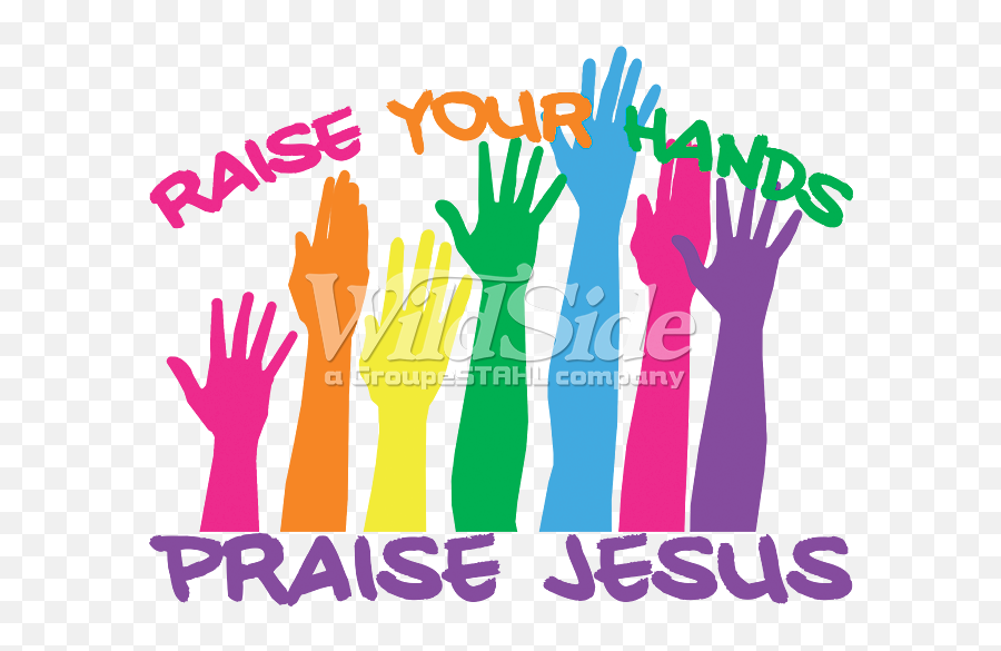 Raise Your Hands Praise Jesus - Praise Hands Clipart Emoji,Praising Hands Emoji