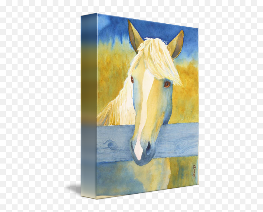 Yellow Palomino Horse By Cara Iacovetta - Picture Frame Emoji,The Emotion Code Healing Horses