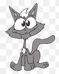 Silly Public Domain Image Search - Freeimg Staring Animals Clipart Black And White Emoji,Giggle Cat Emoticon