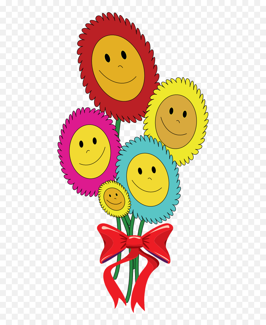 Happy Sun Flowers Clipart I2clipart - Royalty Free Public Happy Emoji,Stem: Cute Emoticons