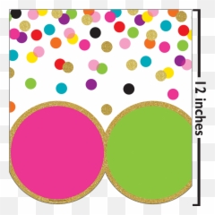 Confetti Big Big Border - Big Confetti Border Emoji,Emojis Bulletin Board Ideas
