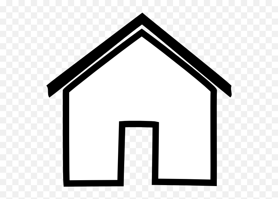 Clipart House - Clipartbarn House Clipart Png Black And White Emoji,Printable Emojis Black Adn White