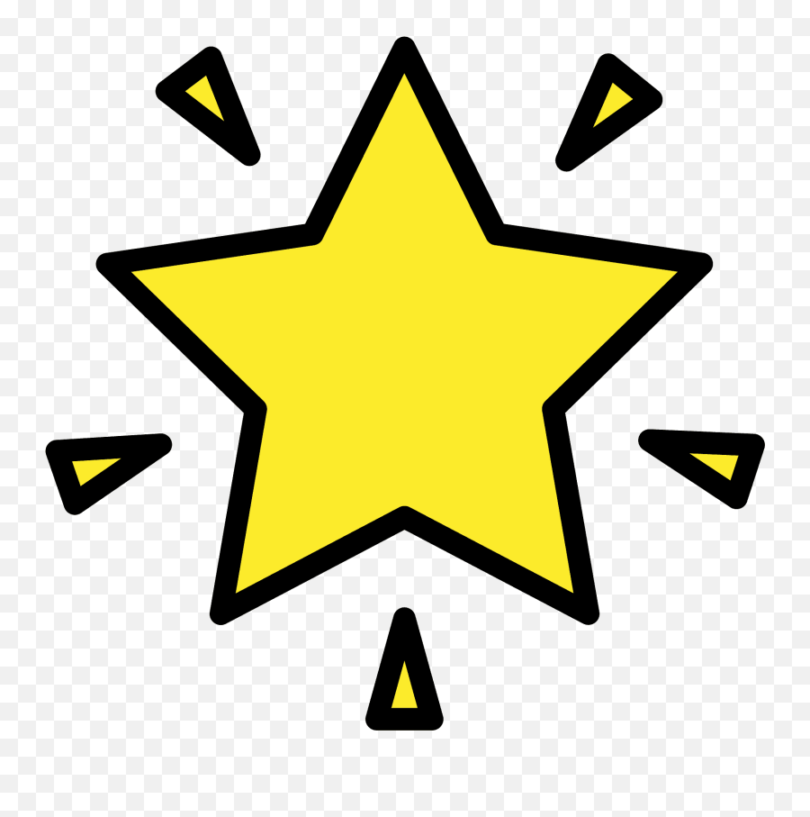Glowing Star Emoji Clipart Free Download Transparent Png - Stern Emoji,Sparkle Emoji
