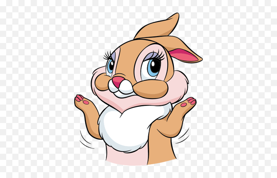 Vk Sticker - Thumper Miss Bunny Png Emoji,Thumper Disney Emojis