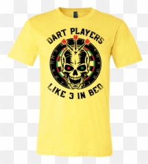 Funny Three Darts Stuck In Skull Three In Bed T - Shirt For Short Sleeve Emoji,In Bed Emoticon