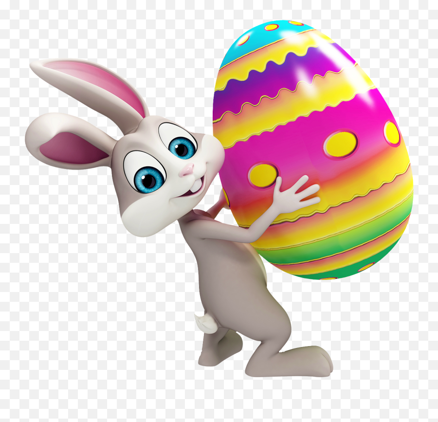Easter Bunny Pictures - Easter Bunny With Egg Emoji,Bunny And Egg Emoji
