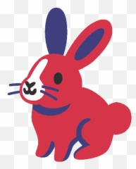 Colorful Bunnies - Animal Figure Emoji,Anime Rabbit Emojis