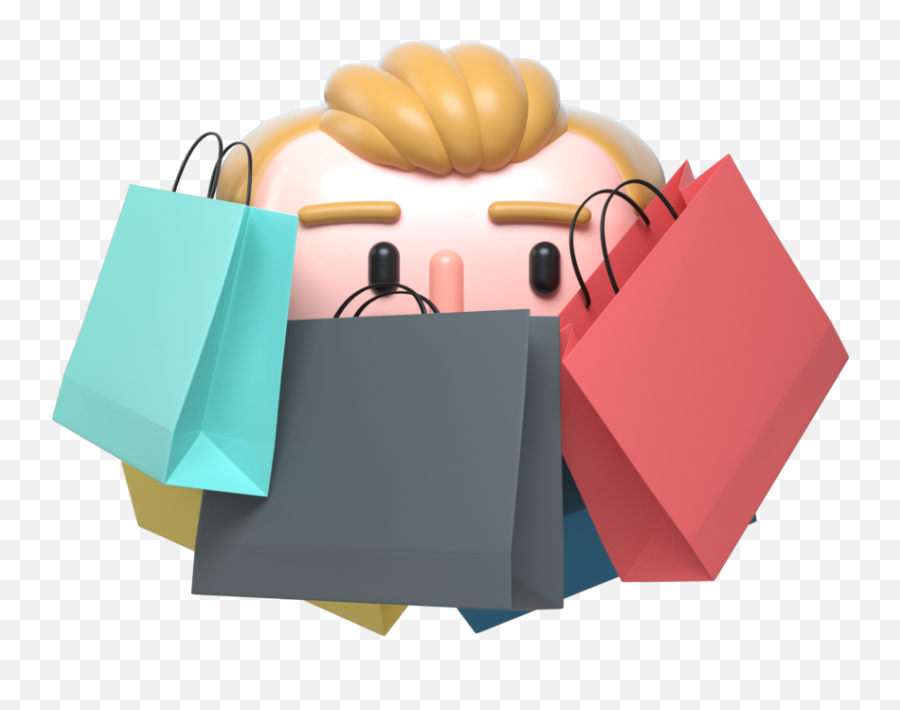 Emoji Characters - Sergio Garrido Art Director U0026 3d Artist Shopping,Shopping Emoji