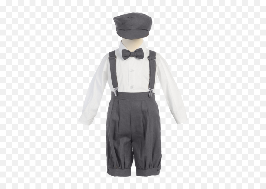 Boys Black Linen Eton Short Set For - Suspenders Emoji,Baby Boy Bowtie Emoji
