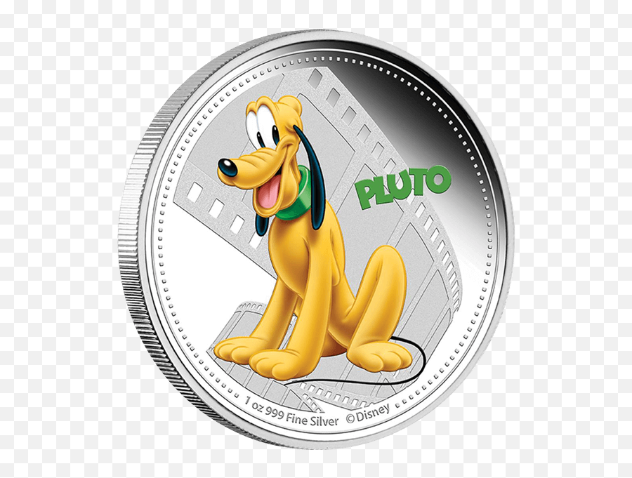 Pluto Proof Silver Coin Proof Coins Emoji,Mickey And Friends Emotions