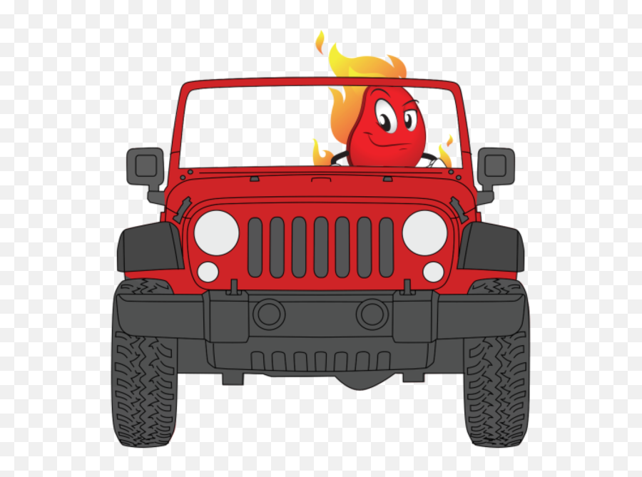 Jeep Clipart Red Clipart - Red Jeep Wrangler Cartoon Emoji,Jeep Emoji