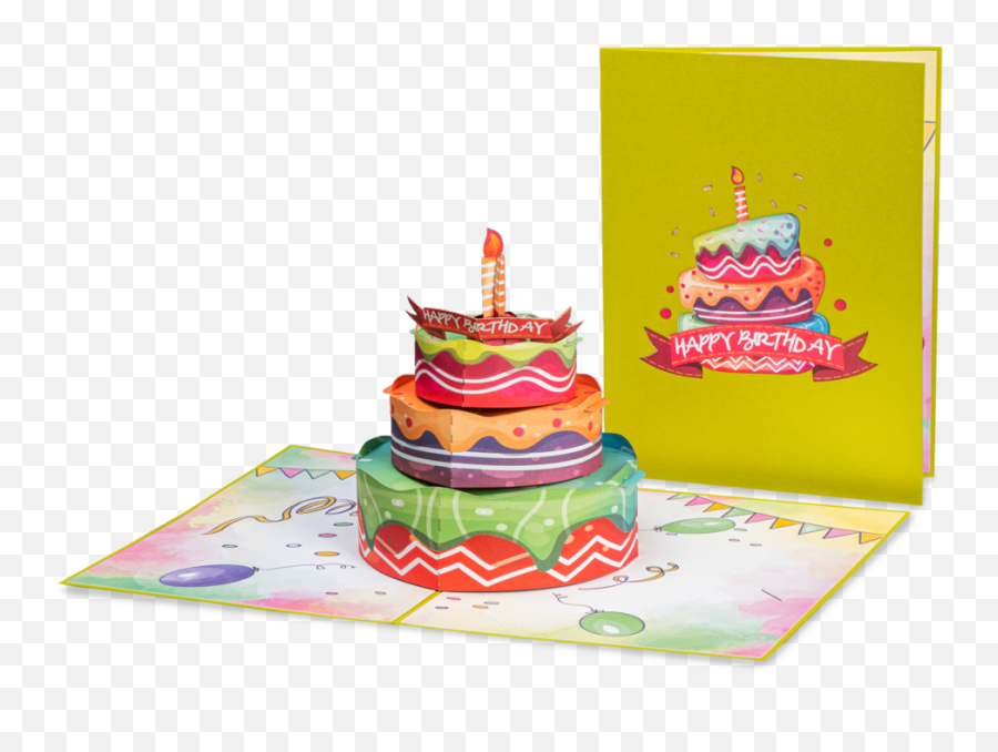 Happy Birthday Cake Pop - Up Card U2013 Paper Love Emoji,Emojis Themes Of A Birthday Party
