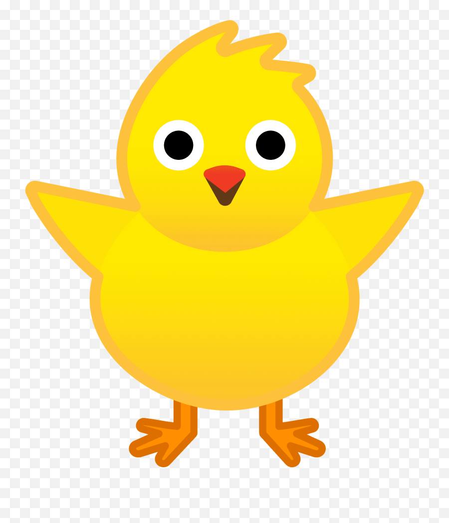 Front Facing Baby Chick Icon - Chicken Emoji,Baby Emoji Png