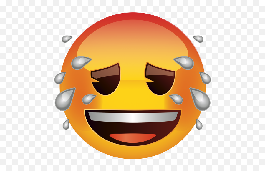 Brand - Hot Face Emoji Png,Sweating Emoji