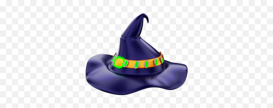 Halloween Witch Cap 3d Illustrations Designs Images Emoji,Witch Emoji]