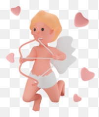 Premium Cupid 3d Illustration Download In Png Obj Or Blend Emoji,Cupid Wings Emoji