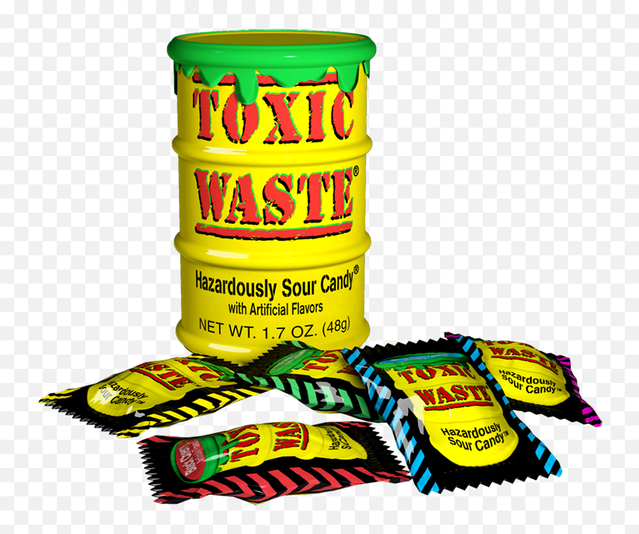Toxic Waste Yellow Drum Extreme Sour - Toxic Waste Sour Candy Emoji,Pez Emojis