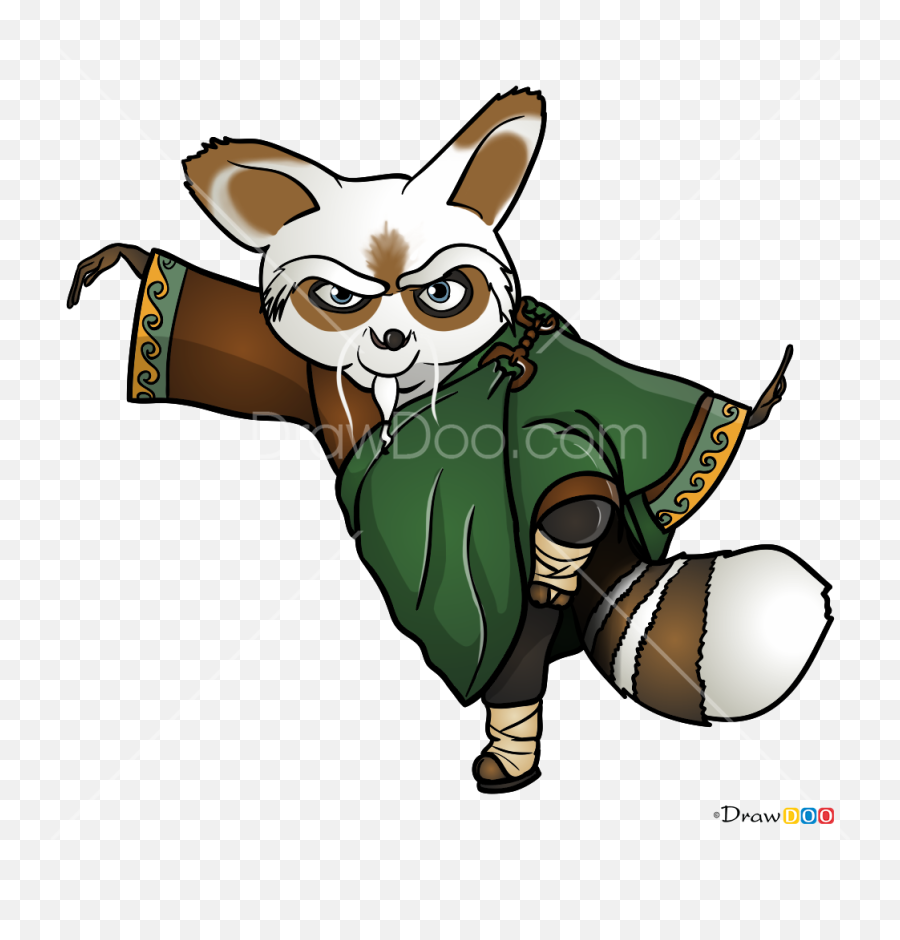 How To Draw Master Shifu Kung Fu Panda - Kung Fu Panda Shifu Drawing Emoji,Kung Fu Panda Emoji