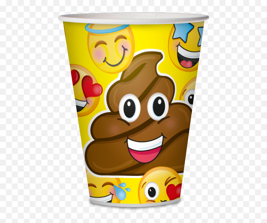 Vaso Fiesta Emoji - Happy,Invitaciones De Emojis